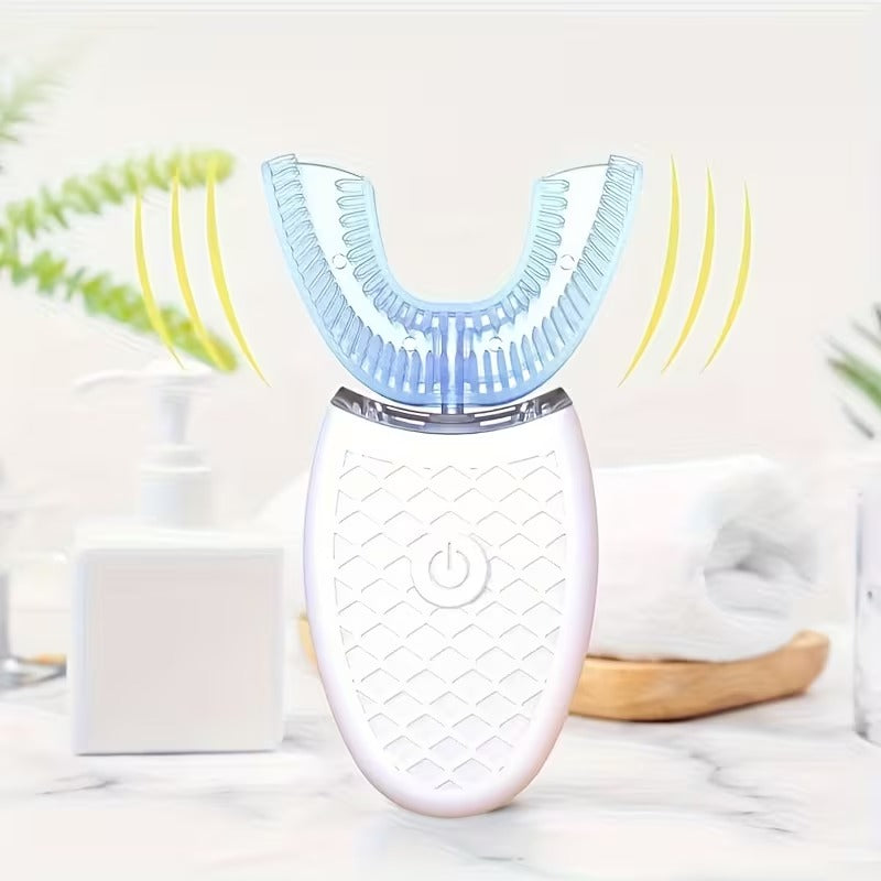 U-Shaped Electric Toothbrush with 360° Silicone Head