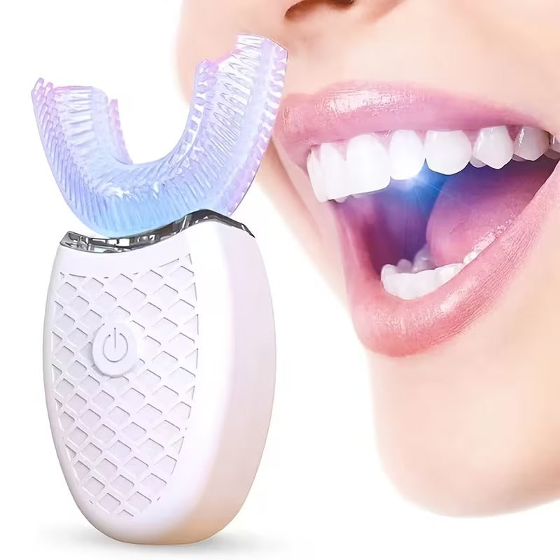 U-Shaped Electric Toothbrush with 360° Silicone Head